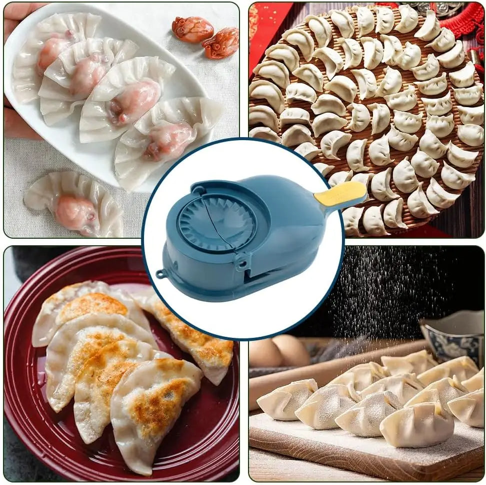 2 in 1 dumpling making machine , plastic dumpling Mould machine samosa Maker mould.