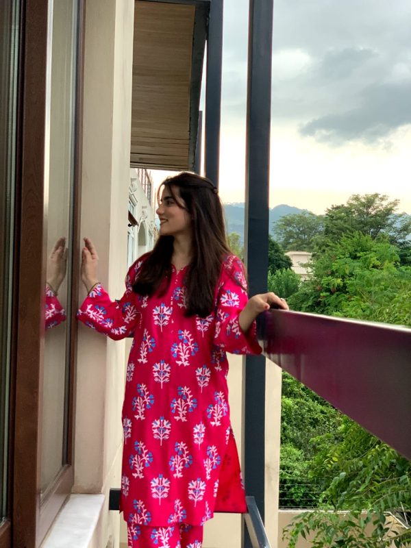 Chic Pink Stitched Sapphire Suits - Premium Linen Collection (2PC)