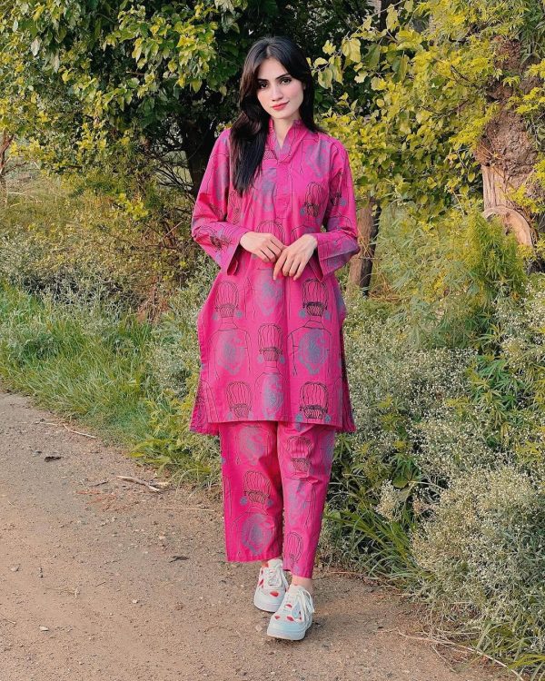Ethnic Brand Premium Linen Two-Piece Stitched Suit Winter 2025