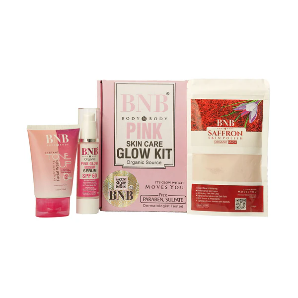 Buy One Get One Free Offer! BNB Rice Extract Bright & Glow Kit + BNB Pink Glow Kit
