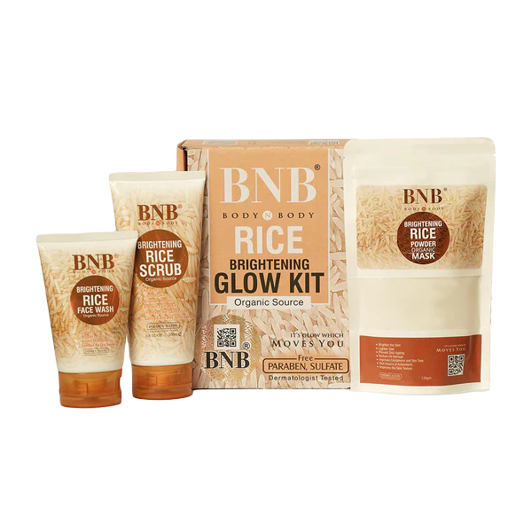 Buy One Get One Free Offer! BNB Rice Extract Bright & Glow Kit + BNB Pink Glow Kit