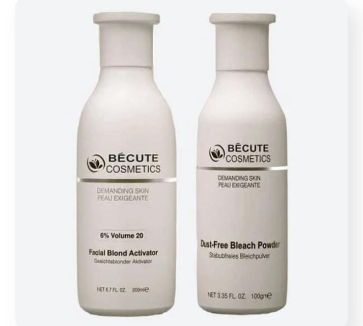 Becute Whitening & Brightening Skin Polisher With Activator – Volume 20% Activator (200ml) – Dust-free Blonder (100gm)
