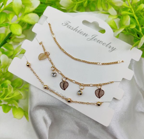 Imported Triple-Layered Adjustable Bracelet Set | Best Quality Artificial Bracelet For Girls & Women | Bracelet For Every Occasion | Elegant Design