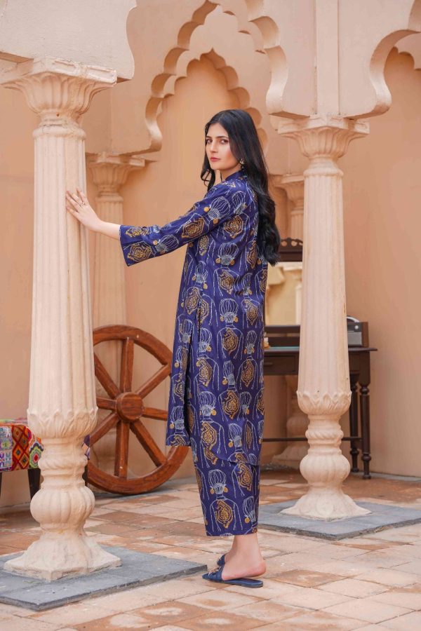 Ethnic Brand Premium Linen Two-Piece Stitched Suit Winter 2025