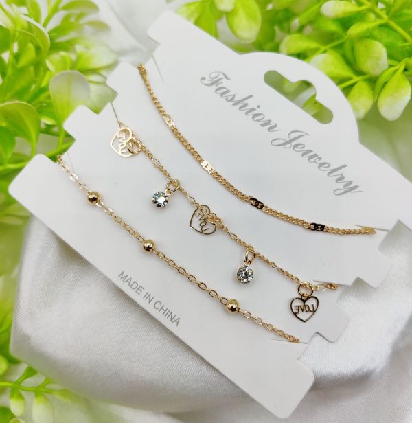 Imported Triple-Layered Adjustable Bracelet Set | Best Quality Artificial Bracelet For Girls & Women | Bracelet For Every Occasion | Elegant Design