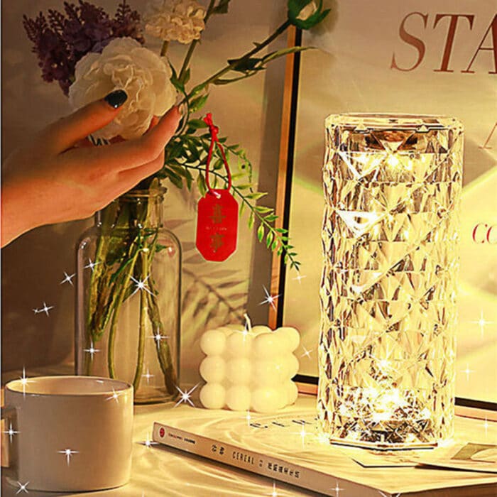 Rechargeable 16 Colors RGB Rose LED Night Light