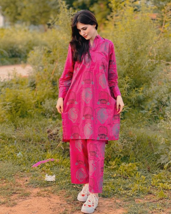 Ethnic Brand Premium Linen Two-Piece Stitched Suit Winter 2025