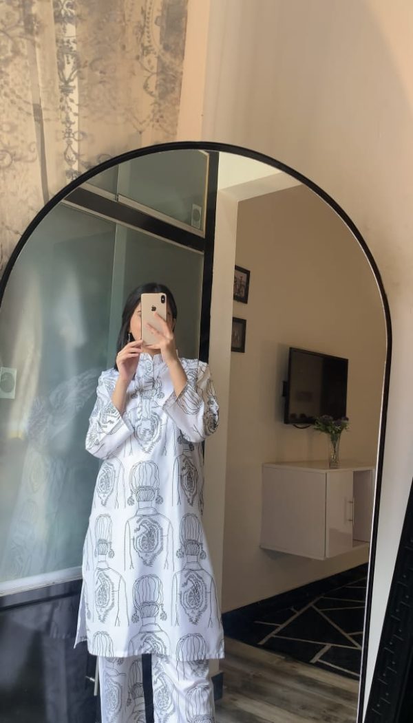 Ethnic Brand Premium Linen Two-Piece Stitched Suit Winter 2025